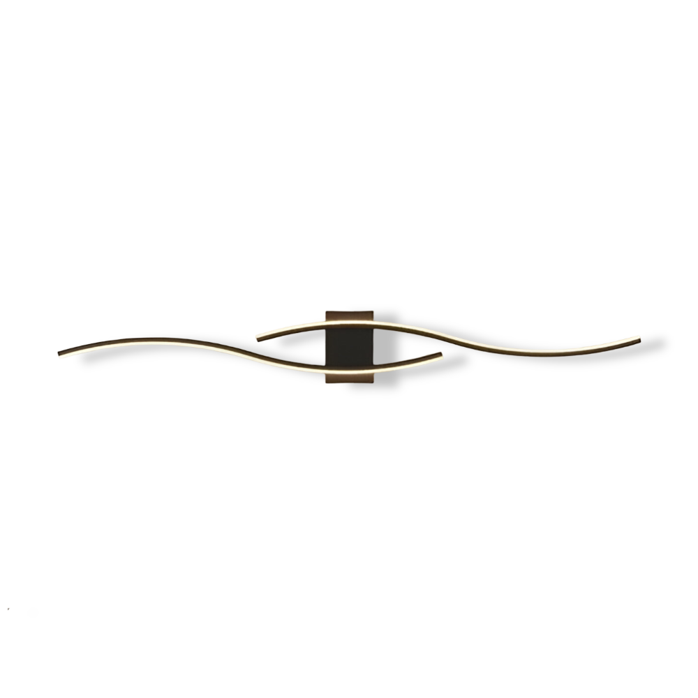 WaveLume – Moderno Applique LED con Elegante Design a Onda