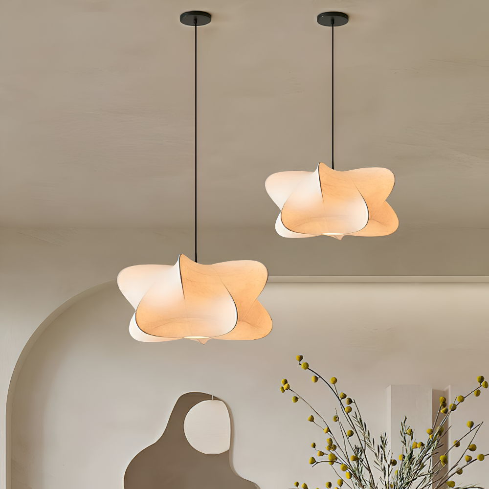 SilkNami – Lampada a sospensione Wabi Sabi in stile giapponese