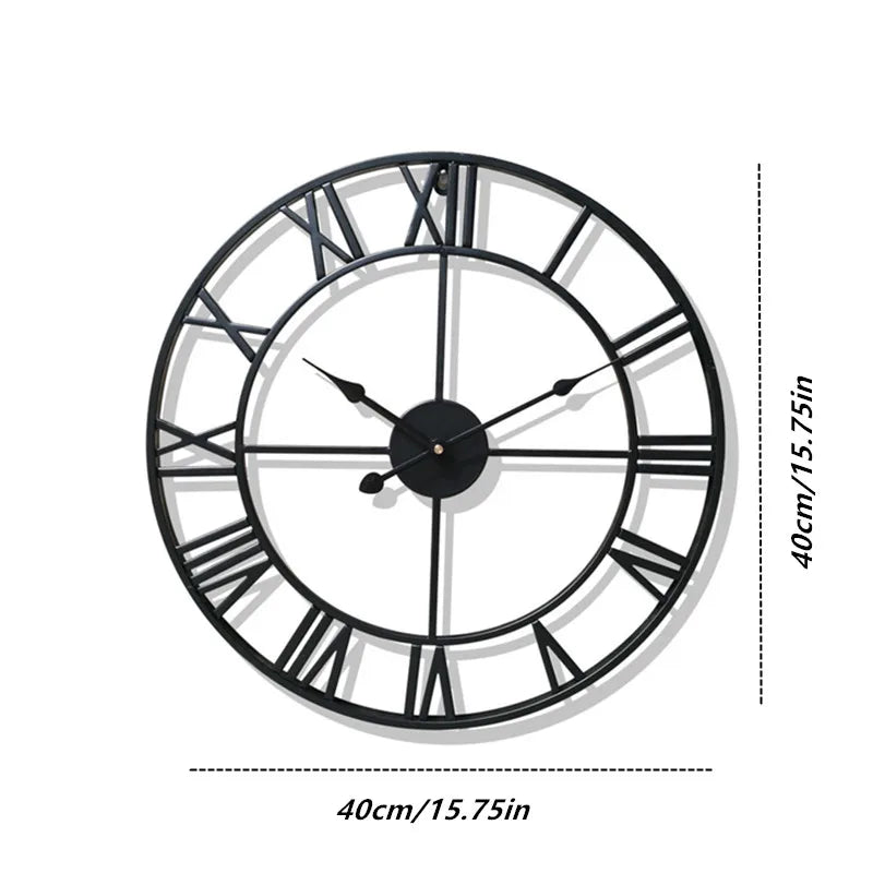 RetroRoman - Orologio Metallico Maestoso