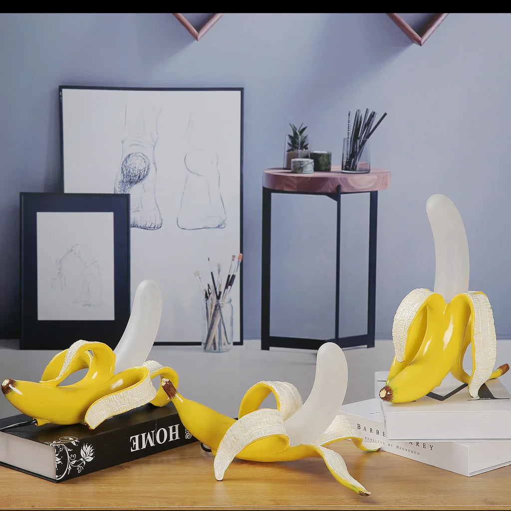 Lampada decorativa a banana – Lampada da tavolo moderna per un arredamento interno elegante
