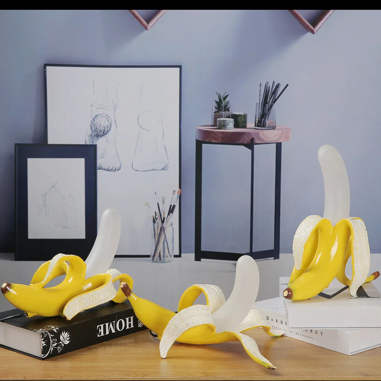 Lampada decorativa a banana – Lampada da tavolo moderna per un arredamento interno elegante