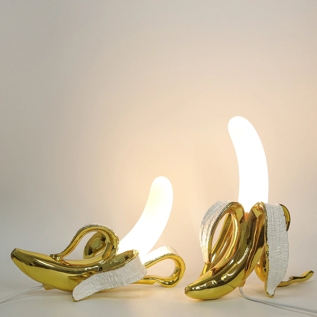 Lampada decorativa a banana – Lampada da tavolo moderna per un arredamento interno elegante