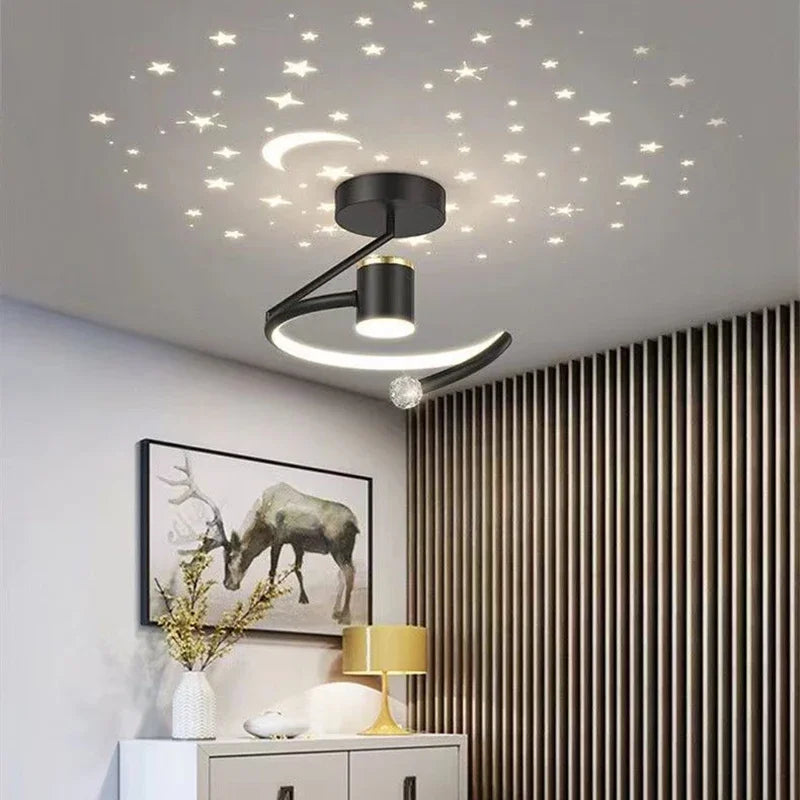 Lampade a LED da soffitto con cielo stellato – Design moderno della lampada a sospensione per camere dei bambini e soggiorno