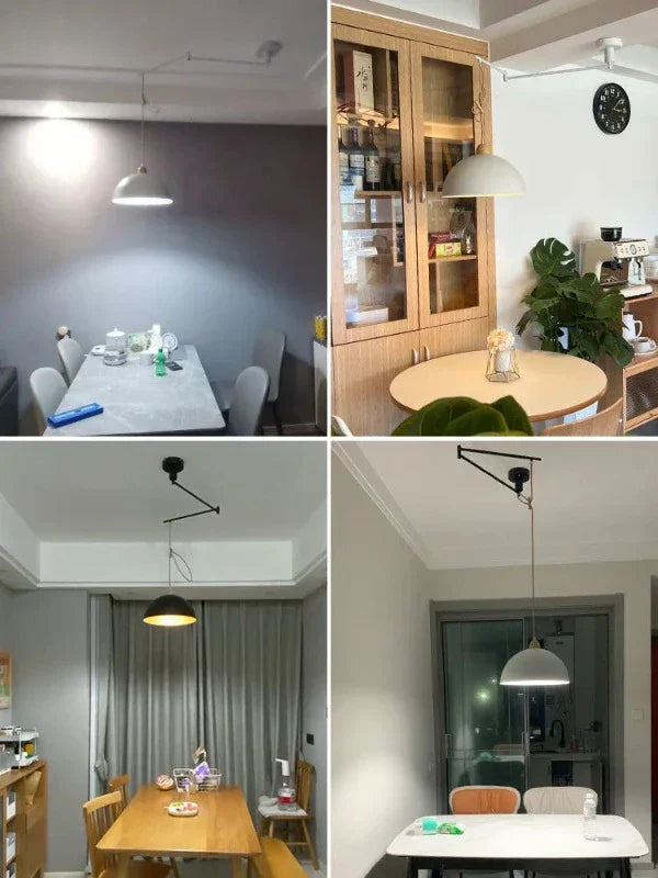 Lampada da soffitto moderna con bracci luminosi regolabili per un'illuminazione flessibile