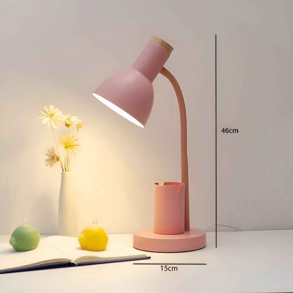 BRIGHTHOLD – Lampada da tavolo LED moderna con portapenne per scrivania e casa