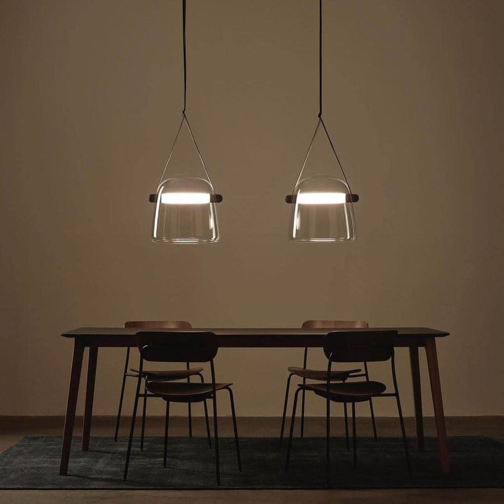 Lampada a Sospensione LED Mona Minimalista – Design Moderno in Vetro