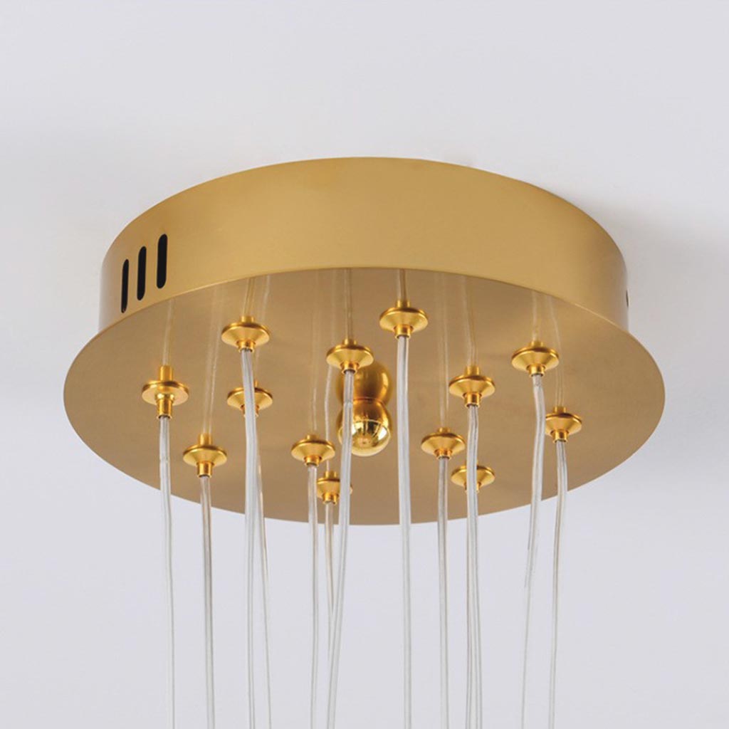 Lampadario a Globo in Vetro con Diverse Sfere Rotonde