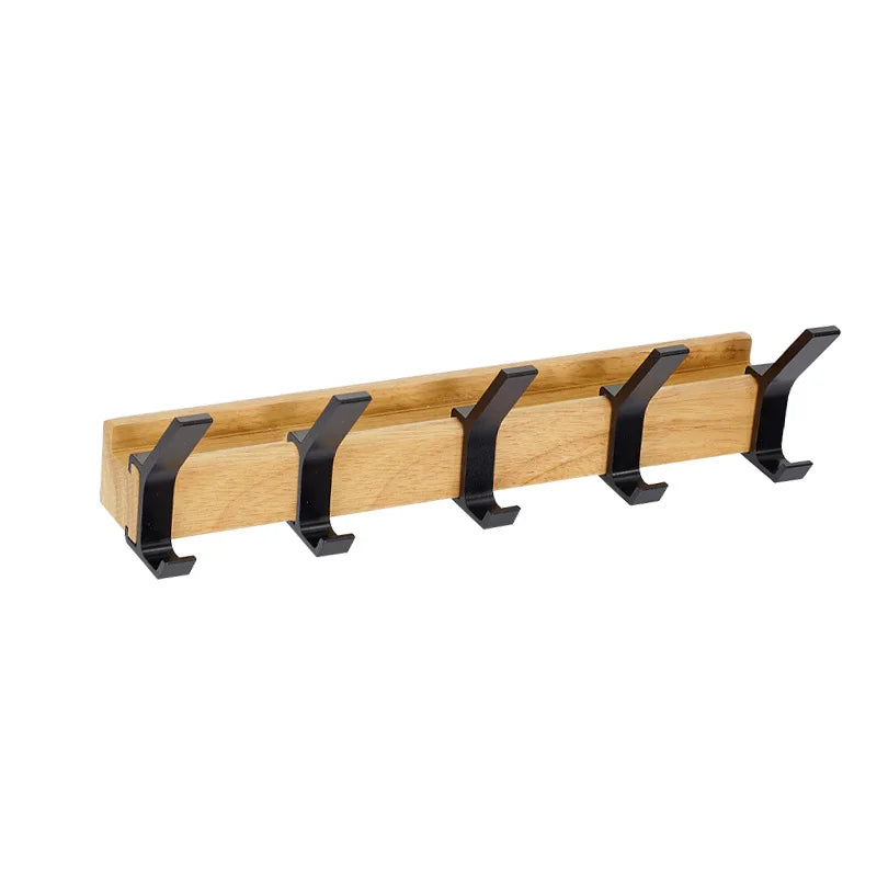 Armadio a muro con ganci mobili – Design scandinavo realizzato in legno e metallo