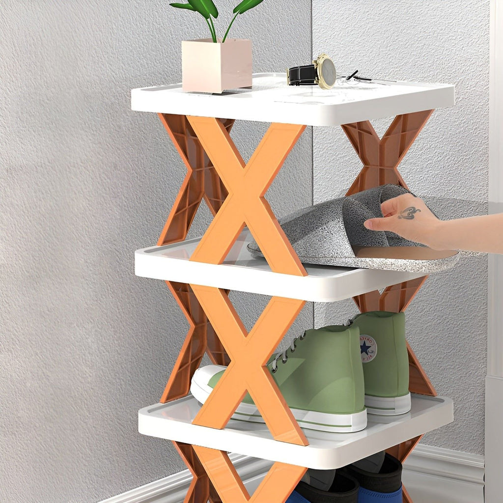 FlexiStack Scarpiera – Organizer Pieghevole per Scarpe Multiple per Spazi Ridotti
