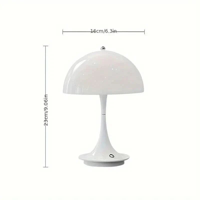 Lampada da Tavolo a LED Regolabile a Forma di Fungo con Dimmer Touch