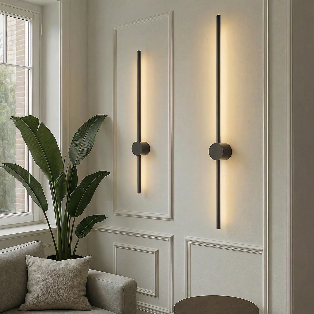 Aurevia | Applique LED Minimalista con Struttura in Ferro Elegante e Illuminazione Ambientale Morbida