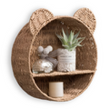 RattaZoo Shelf – Mensola a Muro in Rattan a Forma di Animale Fatta a Mano