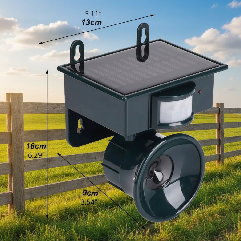 GARDEN GUARD – Dispositivo di allontanamento degli uccelli ad ultrasuoni per giardini e aree esterne