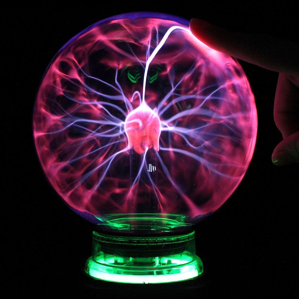 PlasmaNova Sfera di Plasma Luce Notturna | Illuminazione Interattiva | Lampada Decorativa da Tavolo | Perfetta per Casa e Ufficio