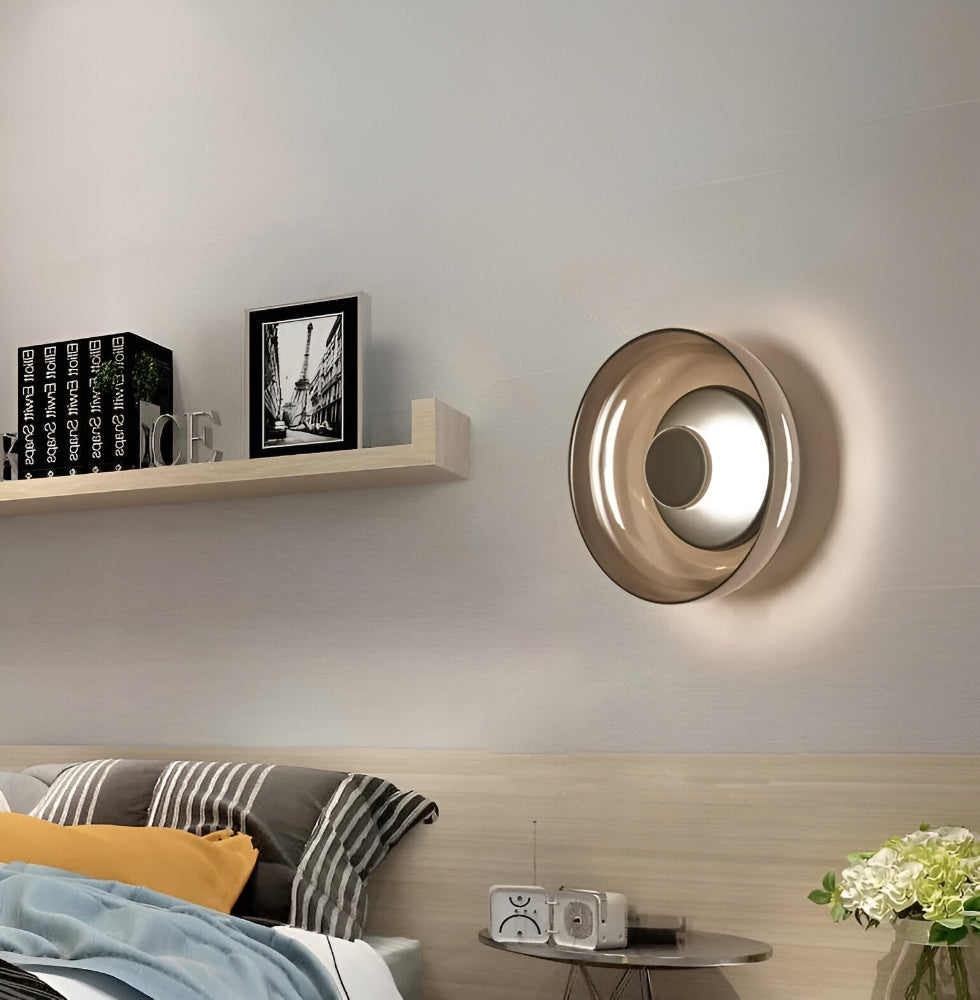 NordBowl – Applique Murale Scandinave Rotonda in Vetro e Alluminio | Illuminazione LED Moderna Nordic