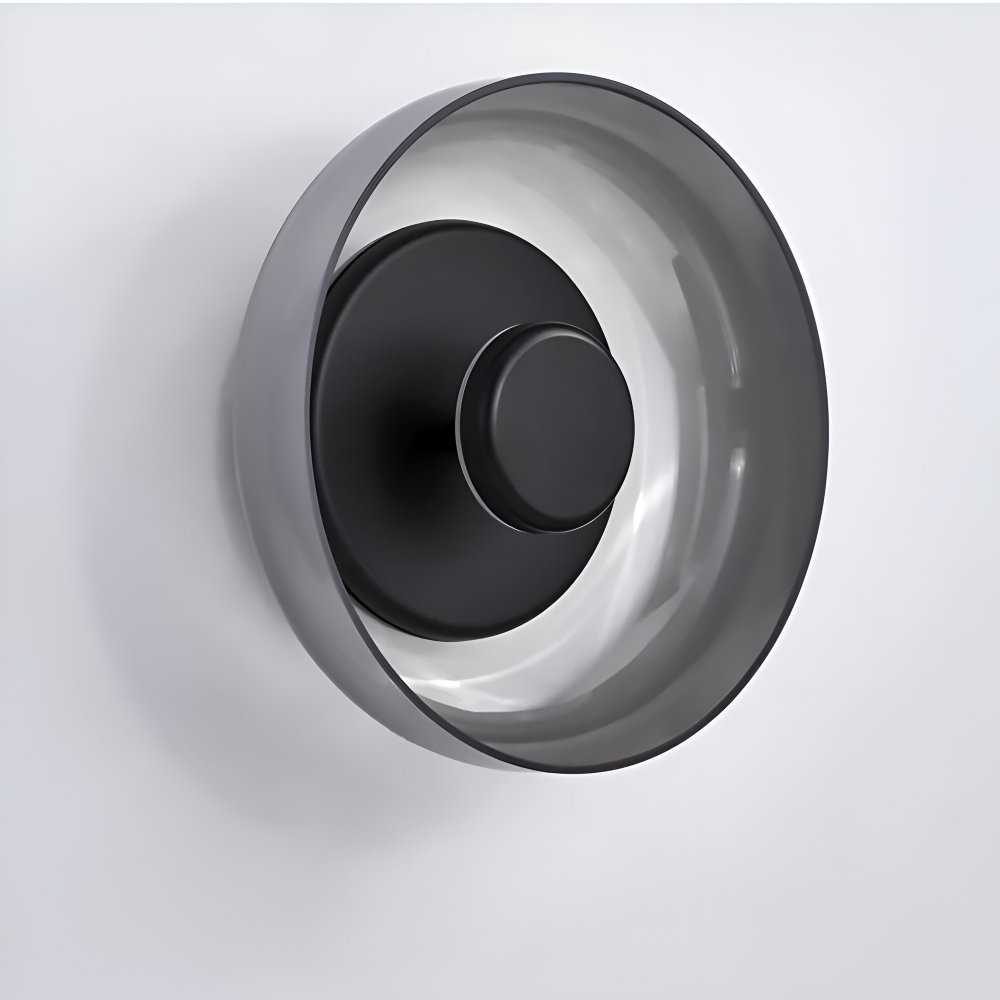 NordBowl – Applique Murale Scandinave Rotonda in Vetro e Alluminio | Illuminazione LED Moderna Nordic