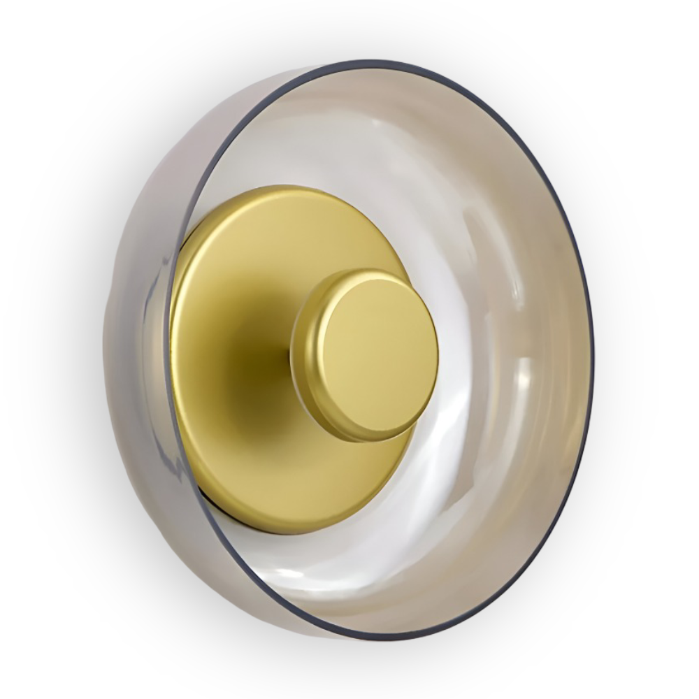 NordBowl – Applique Murale Scandinave Rotonda in Vetro e Alluminio | Illuminazione LED Moderna Nordic