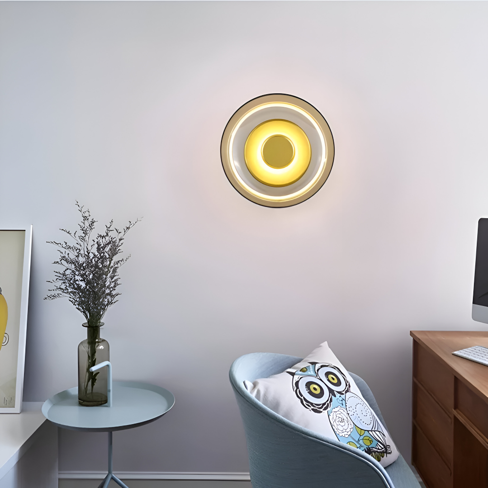 NordBowl – Applique Murale Scandinave Rotonda in Vetro e Alluminio | Illuminazione LED Moderna Nordic