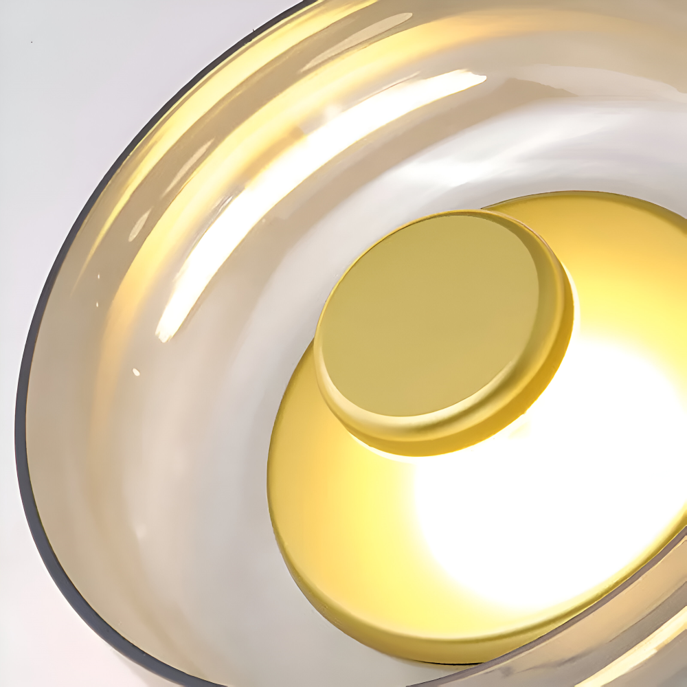NordBowl – Applique Murale Scandinave Rotonda in Vetro e Alluminio | Illuminazione LED Moderna Nordic