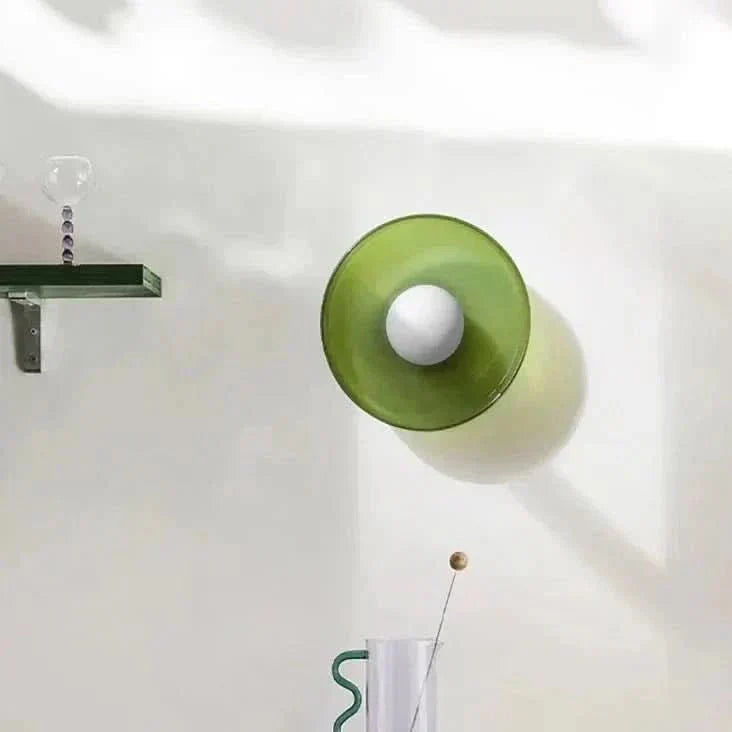 Lampada da soffitto in vetro con design scandinavo – Illuminazione accogliente per ogni interno