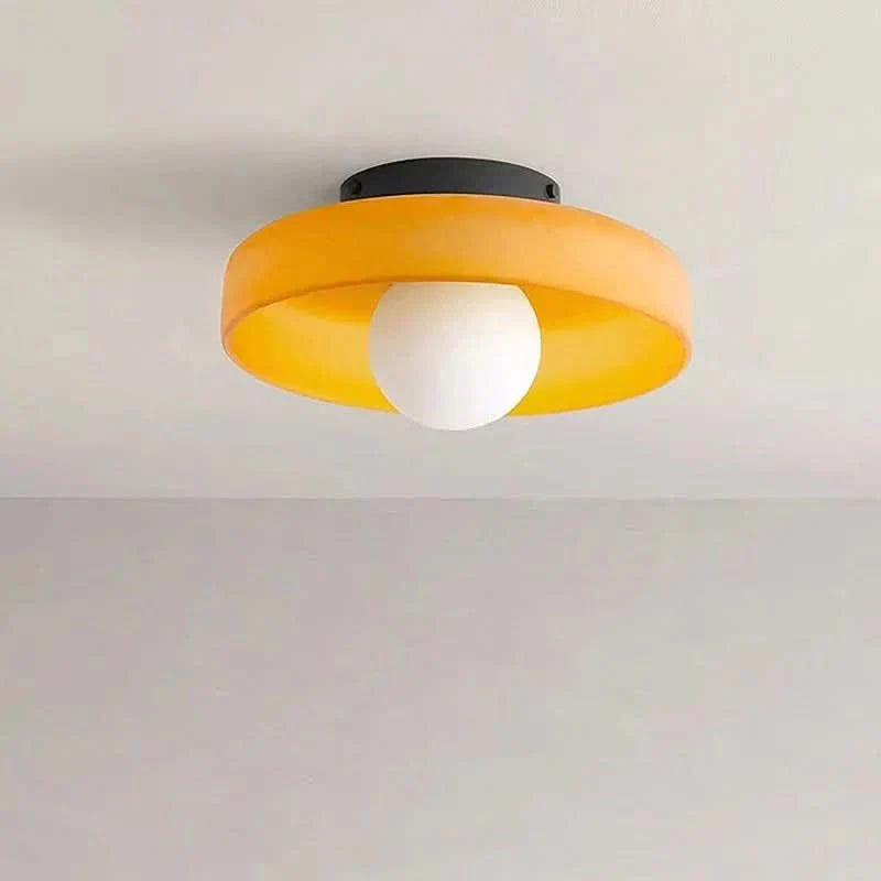 Lampada da soffitto in vetro con design scandinavo – Illuminazione accogliente per ogni interno