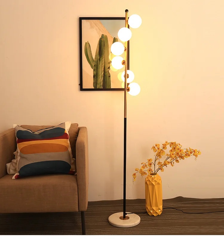Lampada da Terra LED in Vetro Nordic Minimalista