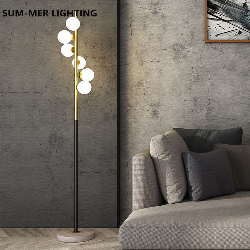 Lampada da Terra LED in Vetro Nordic Minimalista