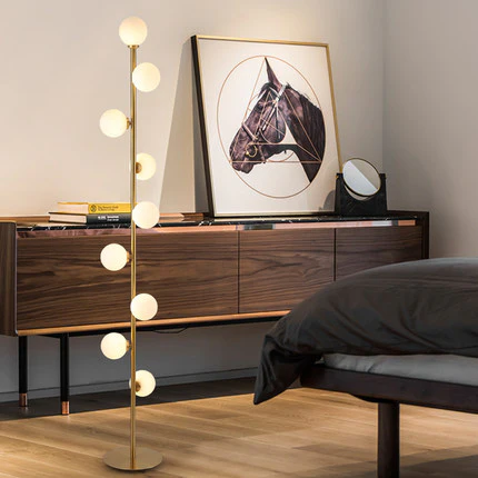 Lampada da Terra LED in Vetro Nordic Minimalista