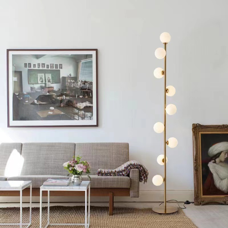 Lampada da Terra LED in Vetro Nordic Minimalista