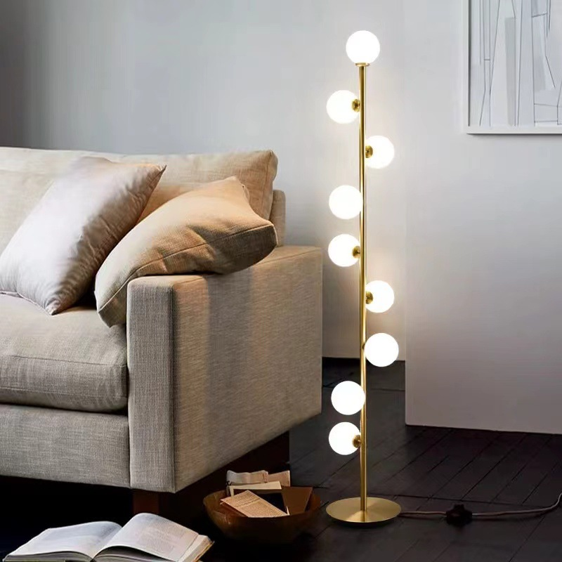 Lampada da Terra LED in Vetro Nordic Minimalista