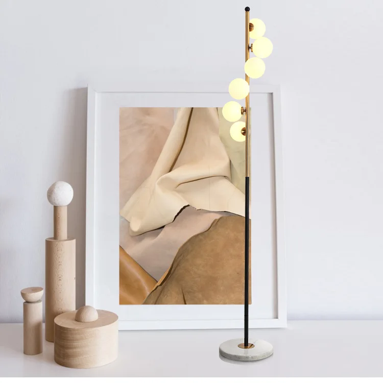 Lampada da Terra LED in Vetro Nordic Minimalista