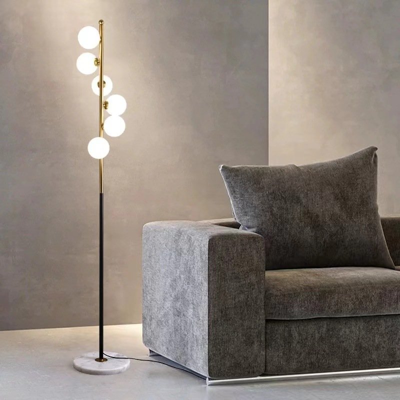 Lampada da Terra LED in Vetro Nordic Minimalista