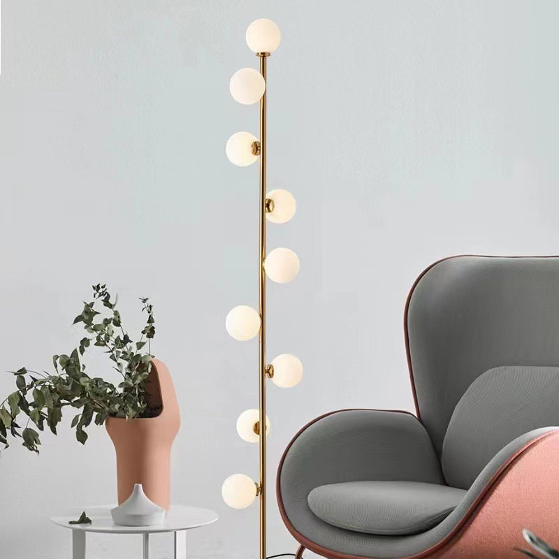 Lampada da Terra LED in Vetro Nordic Minimalista