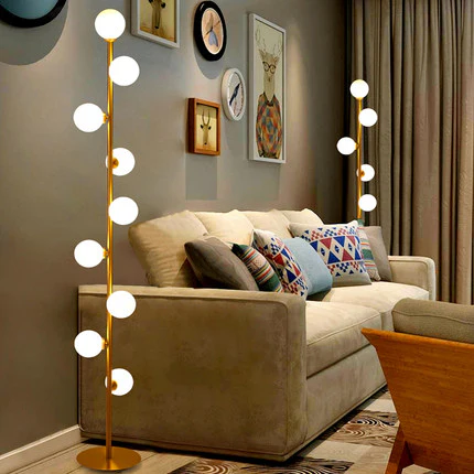 Lampada da Terra LED in Vetro Nordic Minimalista