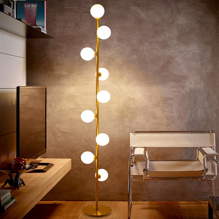 Lampada da Terra LED in Vetro Nordic Minimalista
