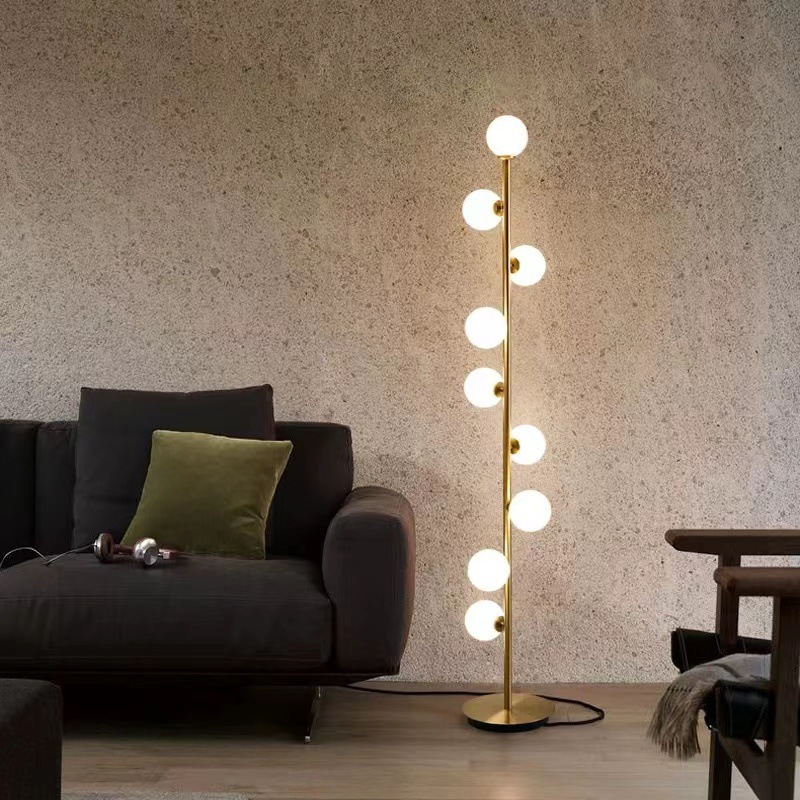 Lampada da Terra LED in Vetro Nordic Minimalista