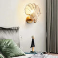 Applique in Vetro a Forma di Conchiglia – Faretto Decorativo LED Caldo