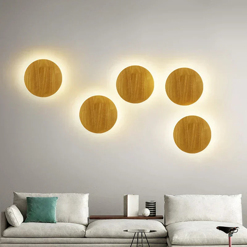 LuxeRadiant – Lampada da parete in legno scandinavo