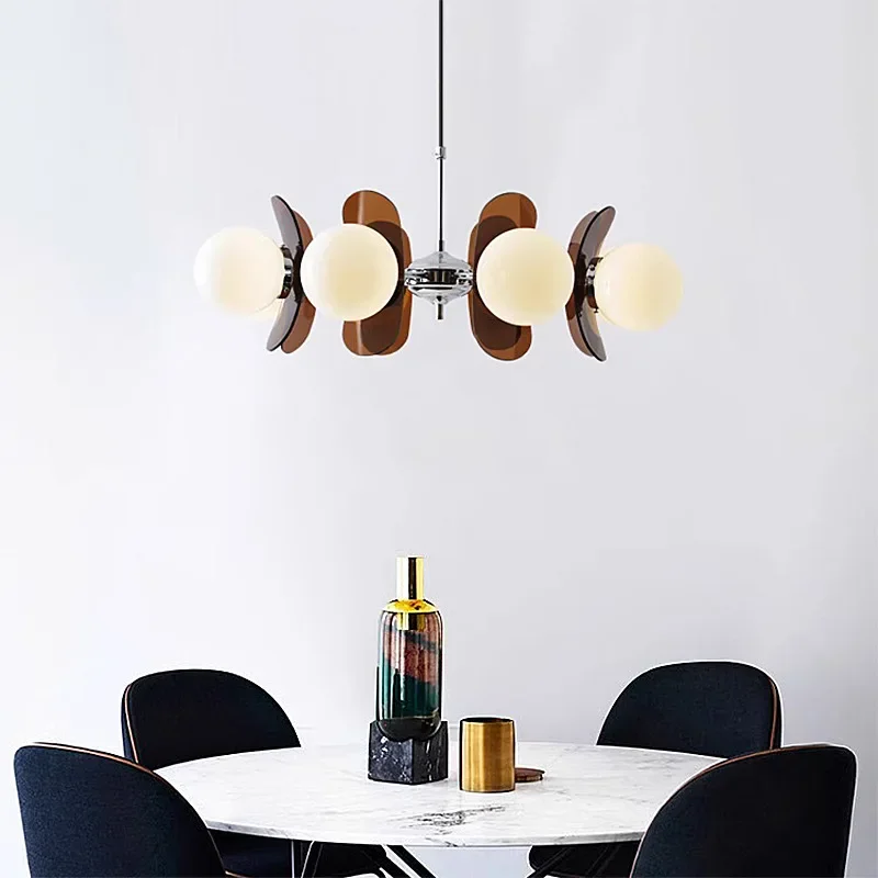 Lampadario Moderno Retro Bauhaus con 8 Luci