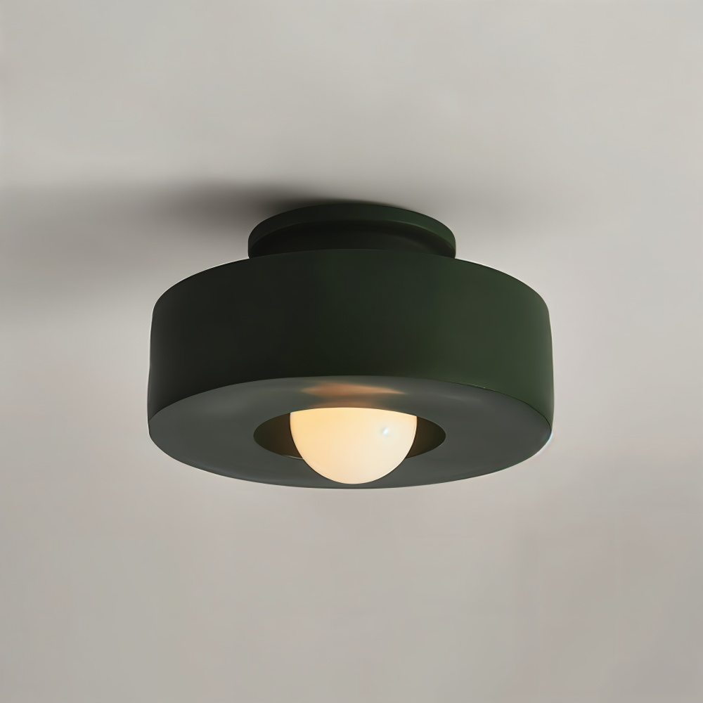 HaloResin – Lampada da soffitto moderna rotonda in vetro e resina