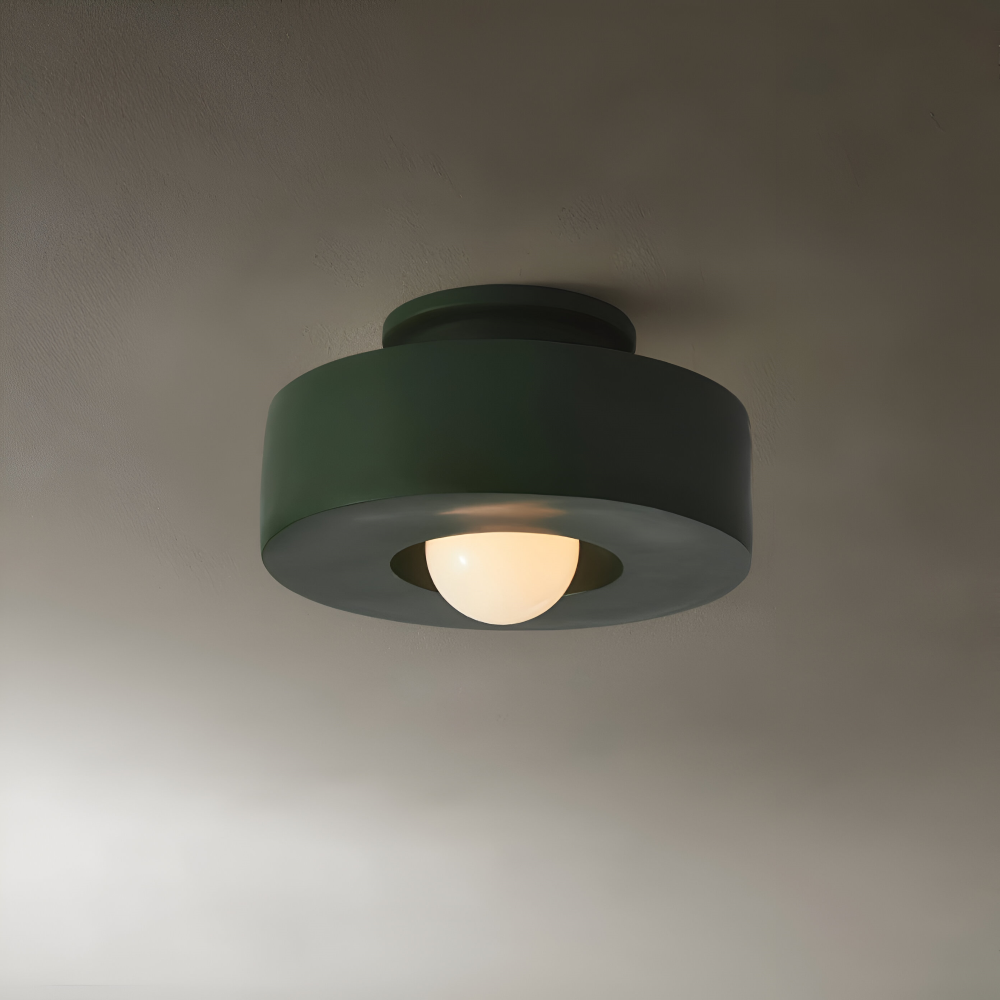 HaloResin – Lampada da soffitto moderna rotonda in vetro e resina