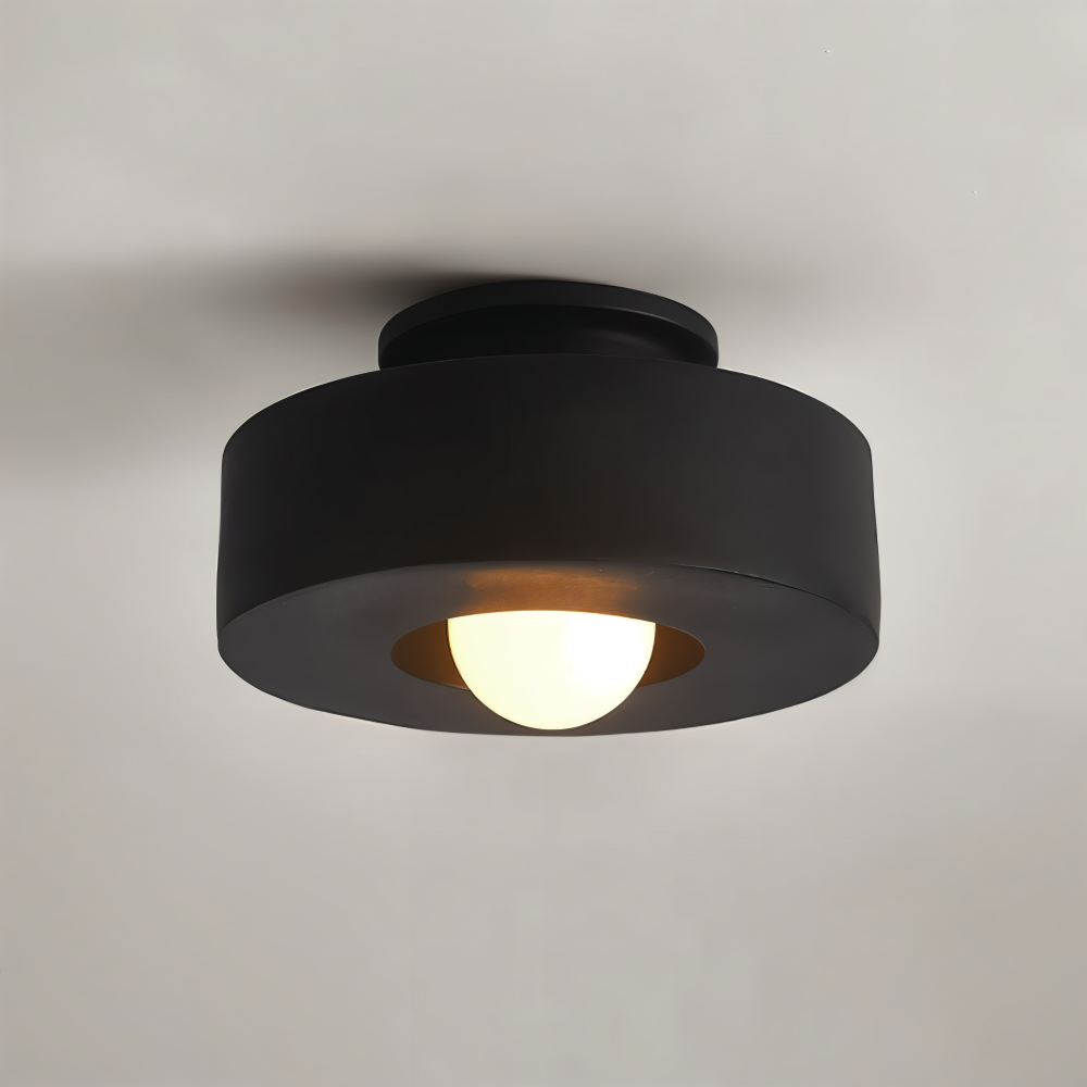 HaloResin – Lampada da soffitto moderna rotonda in vetro e resina