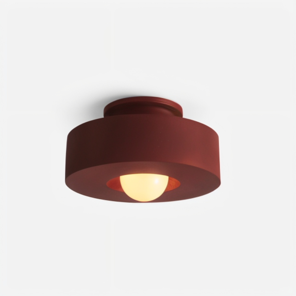 HaloResin – Lampada da soffitto moderna rotonda in vetro e resina