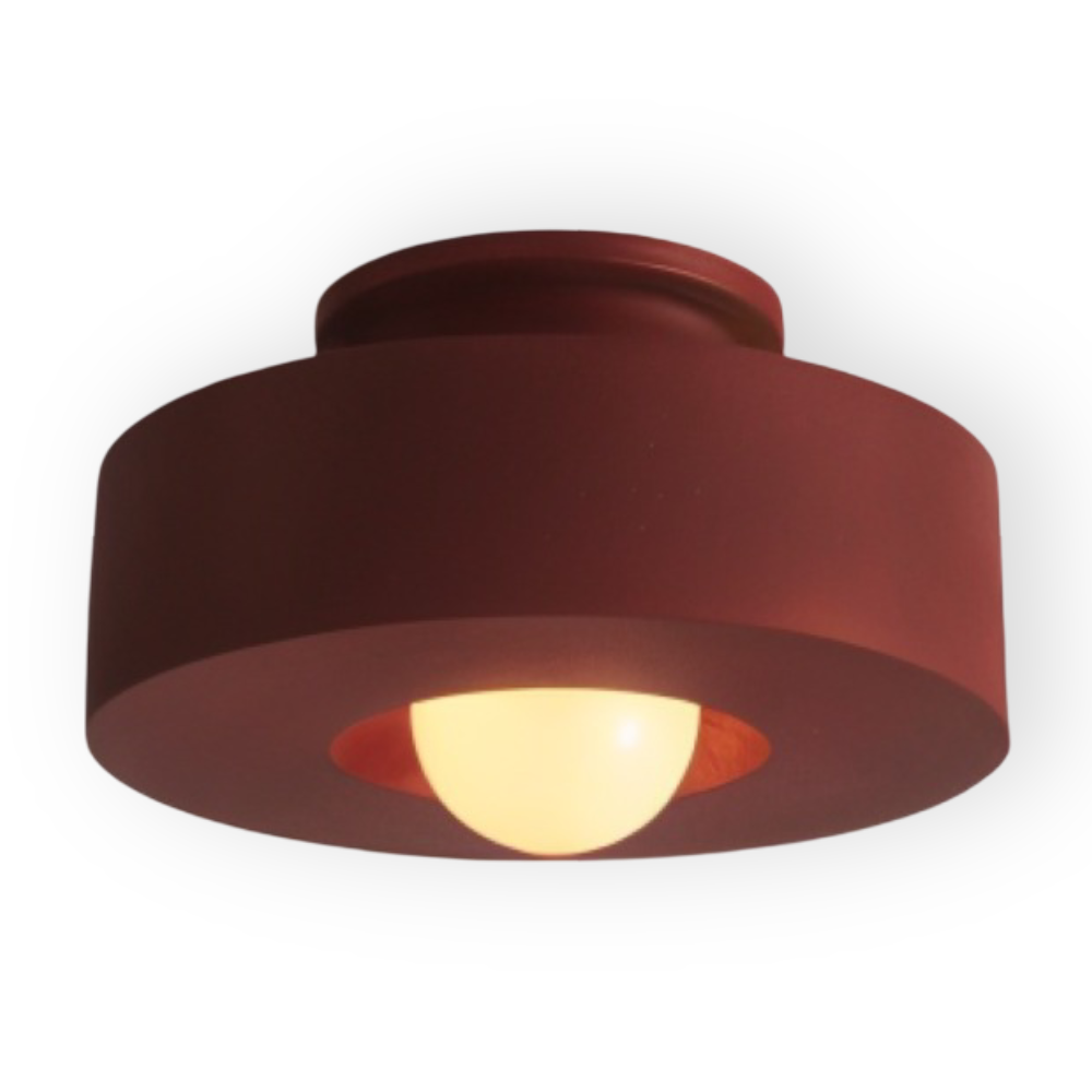 HaloResin – Lampada da soffitto moderna rotonda in vetro e resina