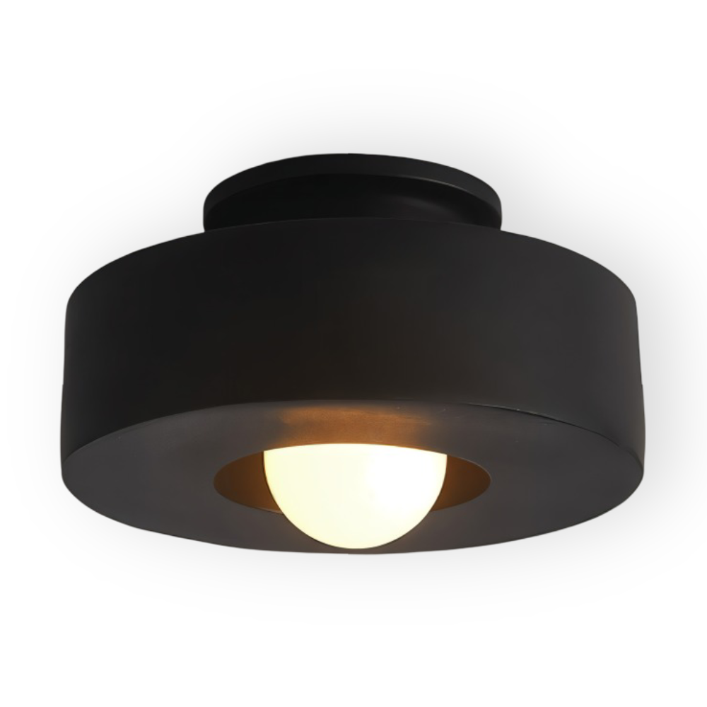 HaloResin – Lampada da soffitto moderna rotonda in vetro e resina