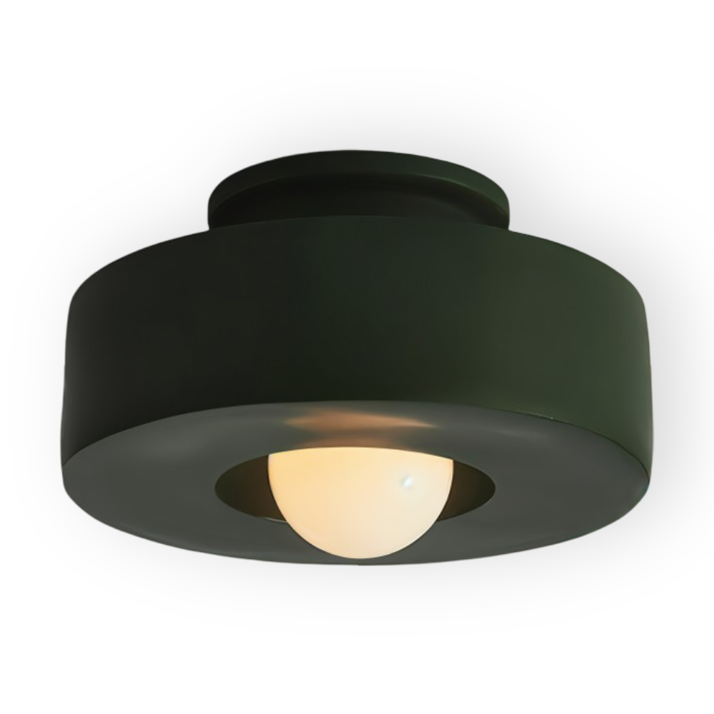 HaloResin – Lampada da soffitto moderna rotonda in vetro e resina