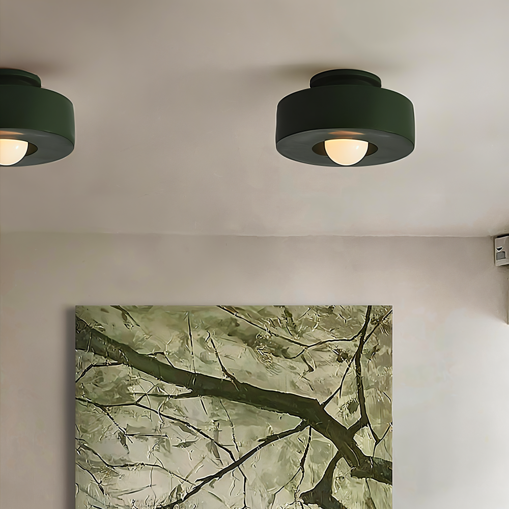HaloResin – Lampada da soffitto moderna rotonda in vetro e resina