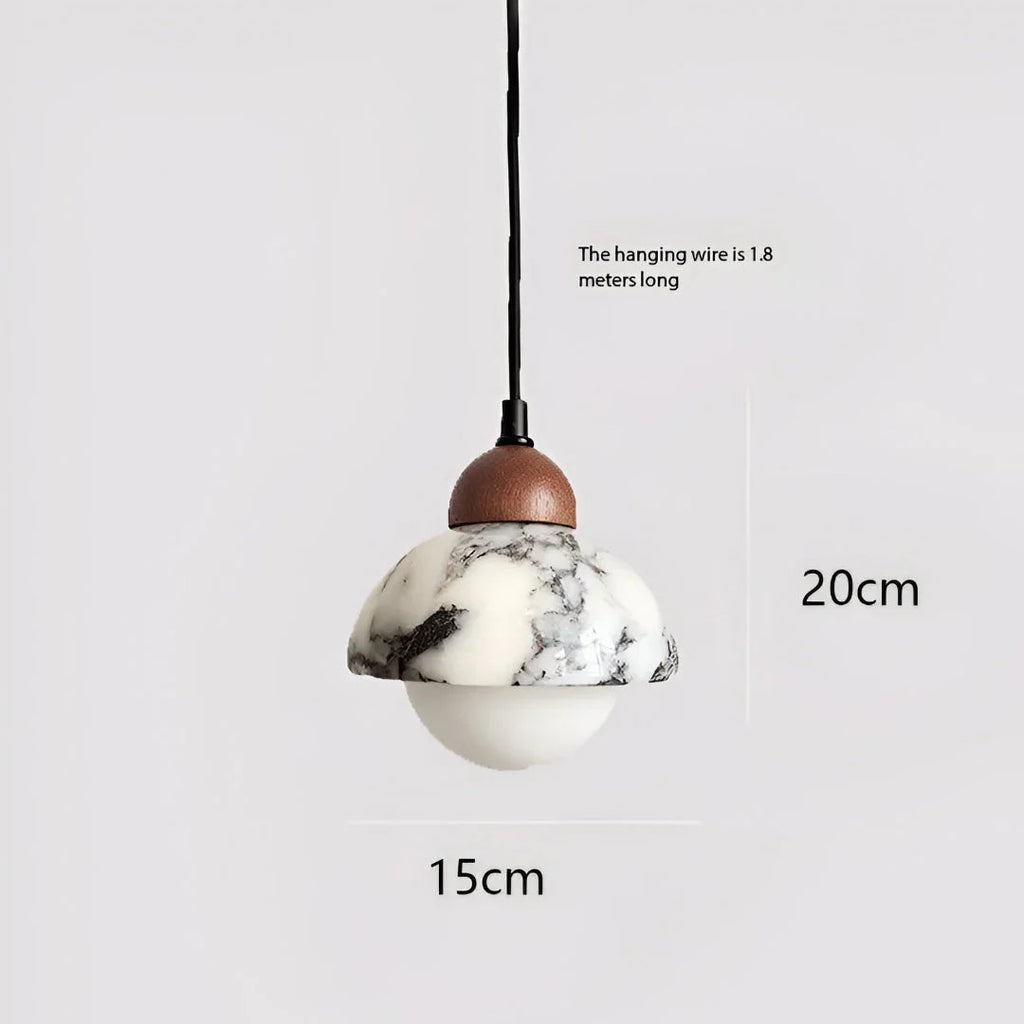 Lampada a sospensione Sone in marmo