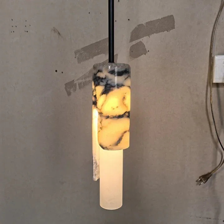 Lampada a sospensione Sone in marmo