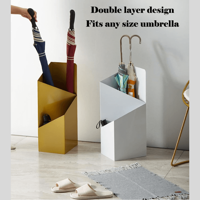 Supporto per Ombrelli DripFrame con Vassoio – Supporto per Ombrelli in Metallo Minimalista Scandinavo